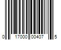 Barcode Image for UPC code 017000004075