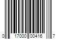 Barcode Image for UPC code 017000004167