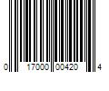 Barcode Image for UPC code 017000004204