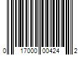 Barcode Image for UPC code 017000004242