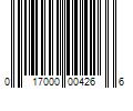 Barcode Image for UPC code 017000004266