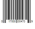 Barcode Image for UPC code 017000004709