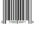 Barcode Image for UPC code 017000004716