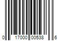 Barcode Image for UPC code 017000005386