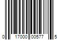 Barcode Image for UPC code 017000005775