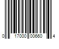 Barcode Image for UPC code 017000006604