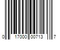 Barcode Image for UPC code 017000007137