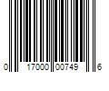 Barcode Image for UPC code 017000007496