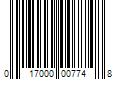 Barcode Image for UPC code 017000007748