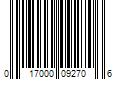 Barcode Image for UPC code 017000092706