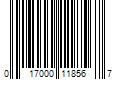 Barcode Image for UPC code 017000118567