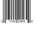 Barcode Image for UPC code 017000205649