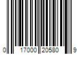 Barcode Image for UPC code 017000205809