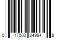 Barcode Image for UPC code 017000349848