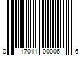 Barcode Image for UPC code 017011000066