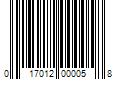 Barcode Image for UPC code 017012000058