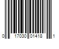 Barcode Image for UPC code 017030014181