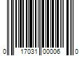 Barcode Image for UPC code 017031000060