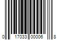 Barcode Image for UPC code 017033000068