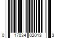 Barcode Image for UPC code 017034020133