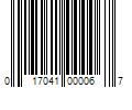 Barcode Image for UPC code 017041000067