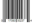 Barcode Image for UPC code 017080002374