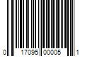 Barcode Image for UPC code 017095000051