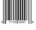 Barcode Image for UPC code 017100000076