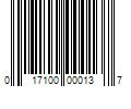 Barcode Image for UPC code 017100000137