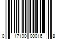 Barcode Image for UPC code 017100000168