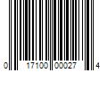 Barcode Image for UPC code 017100000274