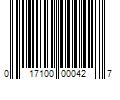 Barcode Image for UPC code 017100000427