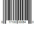 Barcode Image for UPC code 017100000540