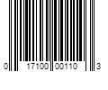 Barcode Image for UPC code 017100001103