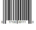 Barcode Image for UPC code 017100001110