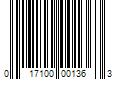 Barcode Image for UPC code 017100001363