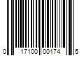 Barcode Image for UPC code 017100001745