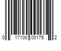 Barcode Image for UPC code 017100001752