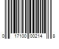 Barcode Image for UPC code 017100002148