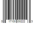 Barcode Image for UPC code 017100002223