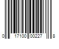 Barcode Image for UPC code 017100002278