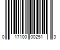 Barcode Image for UPC code 017100002513