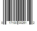 Barcode Image for UPC code 017100002612