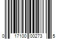 Barcode Image for UPC code 017100002735