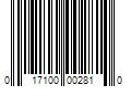 Barcode Image for UPC code 017100002810