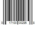 Barcode Image for UPC code 017100002858