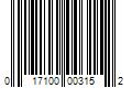 Barcode Image for UPC code 017100003152