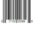 Barcode Image for UPC code 017100003565