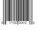 Barcode Image for UPC code 017100004128