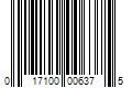 Barcode Image for UPC code 017100006375